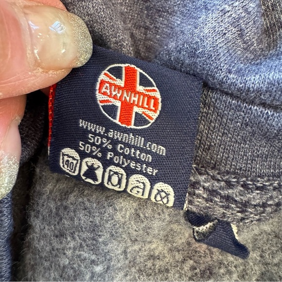 🌈 6/$60 LONDON ENGLAND SWEATSHIRT Great Britain Red Navy Blue White Medium - Picture 4 of 5
